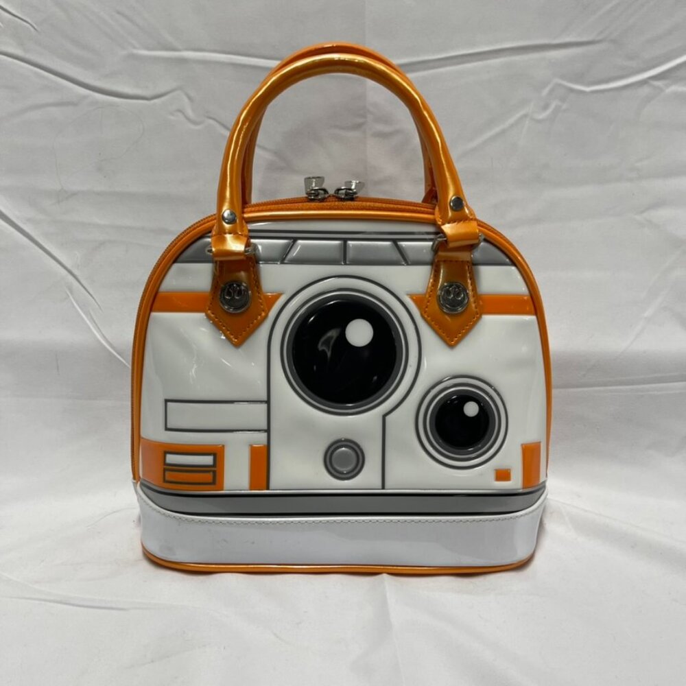 Loungefly Star Wars BB-8 Patent Dome Purse Bag Orange White